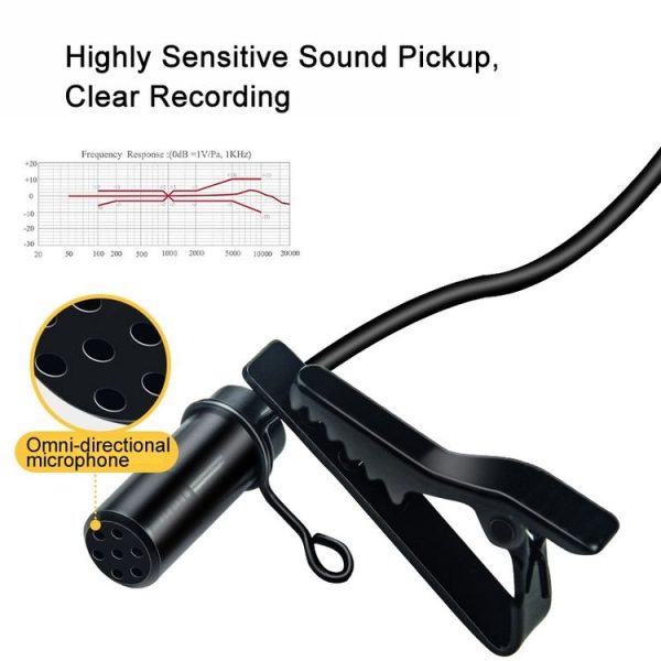 Rode Wireless Camera Lavalier Microphone, Length 1.5m (Black) - Image 4