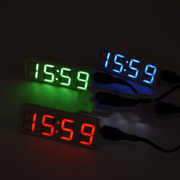 0.8 Inch Electronic Clock Movement Module WIFI Digital Tube Digital Time Display (Blue) - Image 6