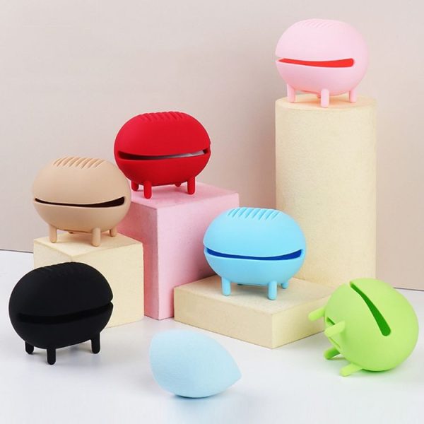 Beauty Makeup Egg Storage Breath Portable Silicone Makeup Products Air Cushion Powder Puff Box (Green) - Image 2