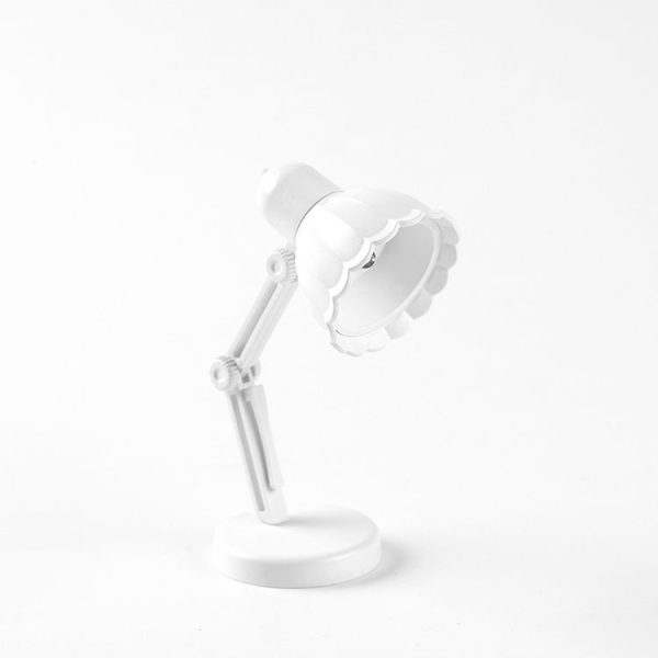 Flower Shape LED Mini Magnetic Table Lamp Foldable Bedside Night Light (09A White)