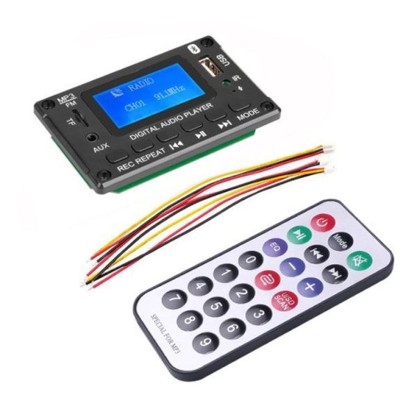 116BT LCD Lyrics Display Bluetooth Module Amplifier MP3 Decoder Board (Black)