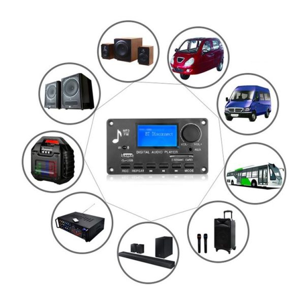 D006BT Bluetooth MP3 Decoder U Disk Playback Audio Amplifier Board (Large RC) - Image 5