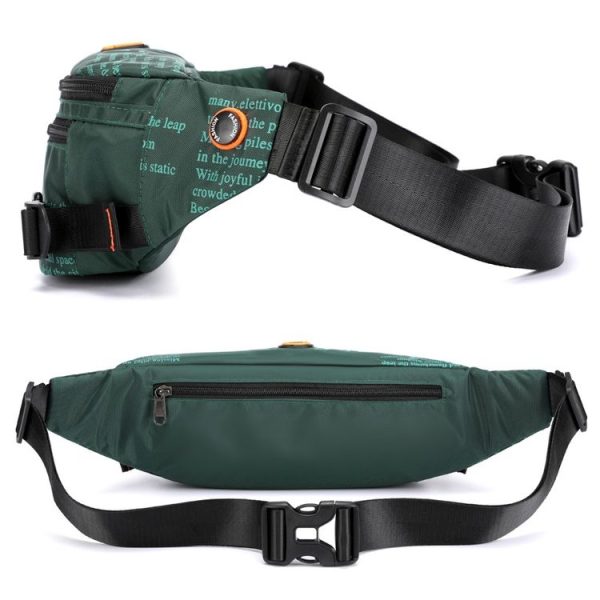 HAOSHUAI 5132 Outdoor Men Waist Bag Sports Running Chest Bag (Black) - Image 4