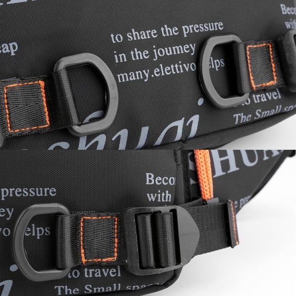 HAOSHUAI 5135 Outdoor Men Waist Bag Waterproof Nylon Cloth Men Bag (Dark Blue) - Image 5