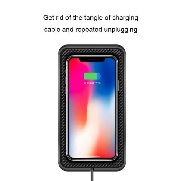 C3 15W Car QI Wireless Charger Launch Pad Anti-slip Mat (Type-C Interface) - Image 5