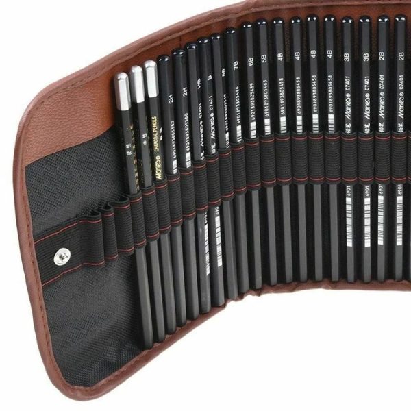 YGSM-30 Sketch Pencil Set Art Sketch Pencil Drawing Tools, Spec: 21pcs / set - Image 4