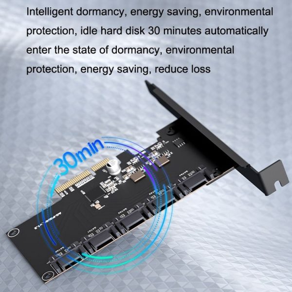 PCIE X1 To 10 Ports SATA3.0 Rotary Card Computer Desktop Solid State Hard Disk - Image 4