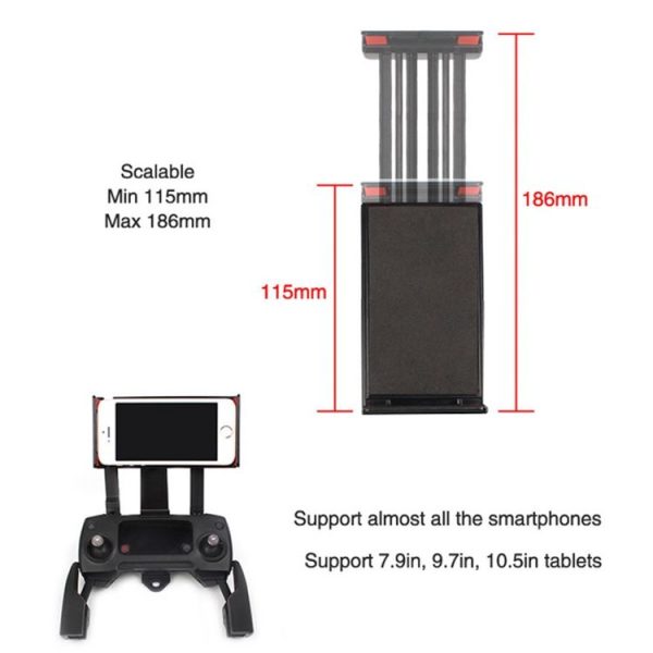 DJI Spark Mavic Air Remote Controller Phone Tablet Holder Mount - Image 3