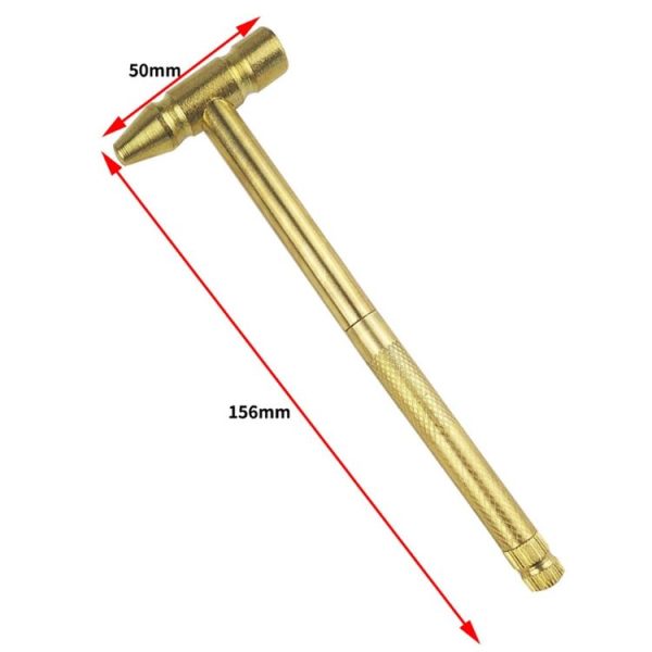 6 in 1 Multifunctional Mini Household Brass Hammer Screwdriver (10097) - Image 3