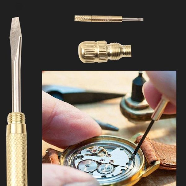 6 in 1 Multifunctional Mini Household Brass Hammer Screwdriver (10097) - Image 7