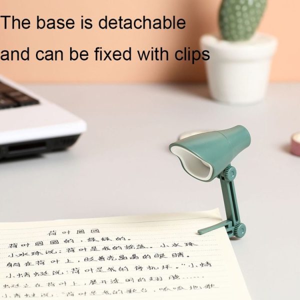 LED Foldable Mini Magnetic Desk Lamp with Clip (LD01 Black) - Image 4