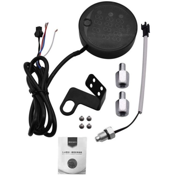 Morfayer YL-M05 4 In 1 Environmental Temperature Model 9-24V LED Night Vision Motorcycle Modification Instrument - Image 8