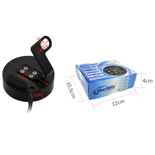 Morfayer YL-M05 4 In 1 Environmental Temperature Model 9-24V LED Night Vision Motorcycle Modification Instrument - Image 9