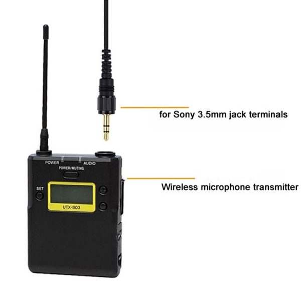 SONY D11 D21 3.5mm Wireless Lavalier Microphone Camera Clip Collar Mic (Black) - Image 4