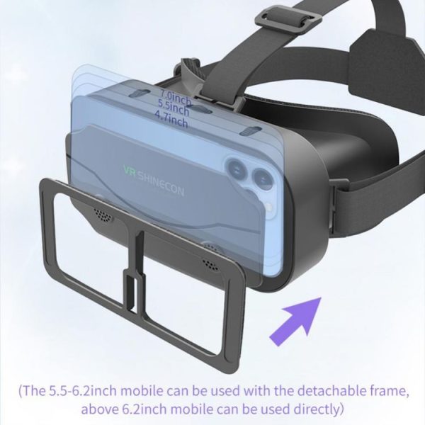VRSHINECON G13 Virtual Reality VR Glasses Mobile Phone Movie Game 3D Digital Glasses (Black) - Image 4