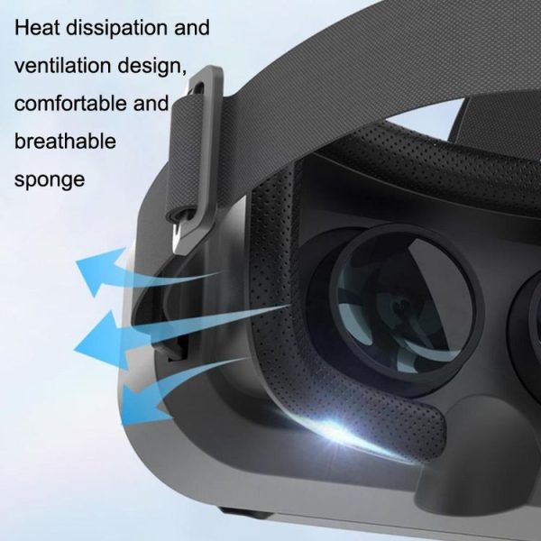 VRSHINECON G13 Virtual Reality VR Glasses Mobile Phone Movie Game 3D Digital Glasses (Black) - Image 5