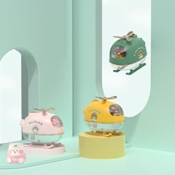 ICARER FAMILY IFJSQ07 Cartoon Nano Spray Atmosphere Night Light Humidifier, Spec: Plug-in (Green) - Image 2