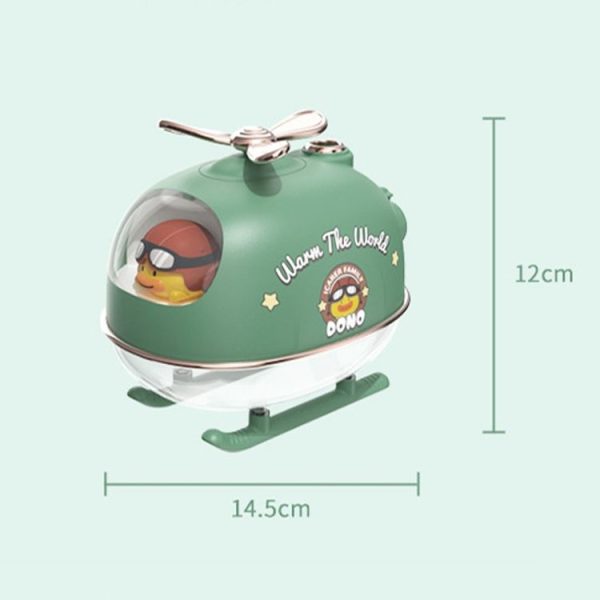 ICARER FAMILY IFJSQ07 Cartoon Nano Spray Atmosphere Night Light Humidifier, Spec: Plug-in (Green) - Image 3