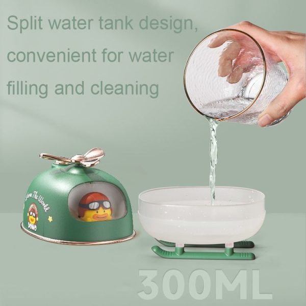 ICARER FAMILY IFJSQ07 Cartoon Nano Spray Atmosphere Night Light Humidifier, Spec: Plug-in (Green) - Image 5