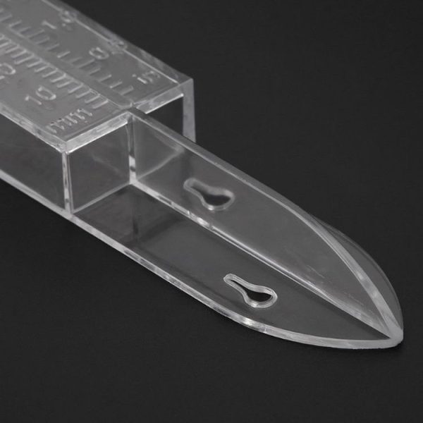 Plastic Transparent Outdoor Garden Rain Gauge Measuring Tool (25x4.5x2.7cm) - Image 4