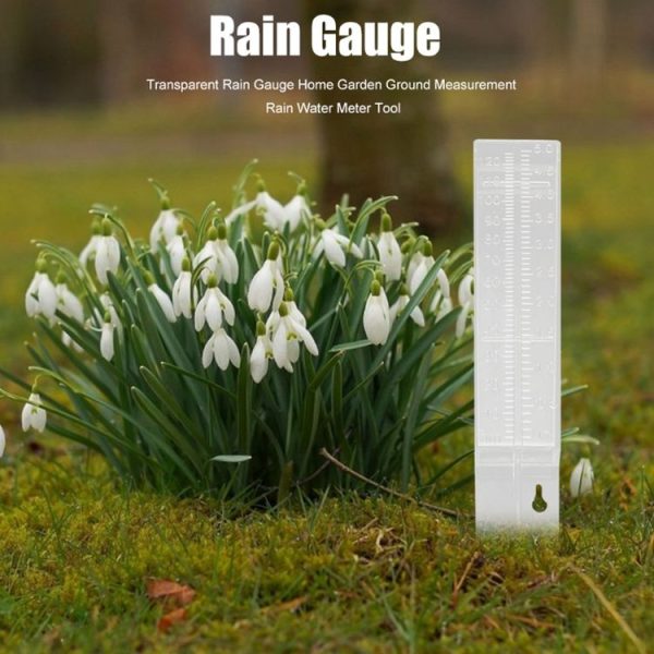Plastic Transparent Outdoor Garden Rain Gauge Measuring Tool (25x4.5x2.7cm) - Image 6