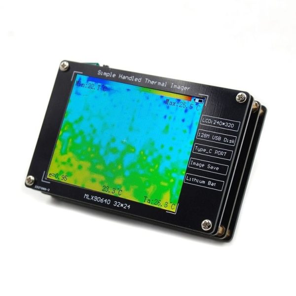 MLX90640 2.8-Inch LCD Digital Infrared Thermal Imaging Inspection Tool - Image 2