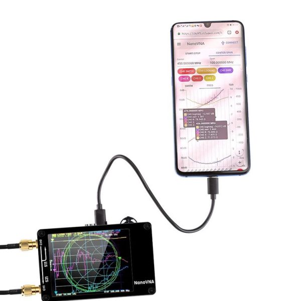 NANOVNA-H Upgraded Version 2.8 Inch TFT 50Khz-1.5Ghz Vector Network Antenna Analyzer MF HF VHF UHF With SD Card Slot Without Card (Black) - Image 6