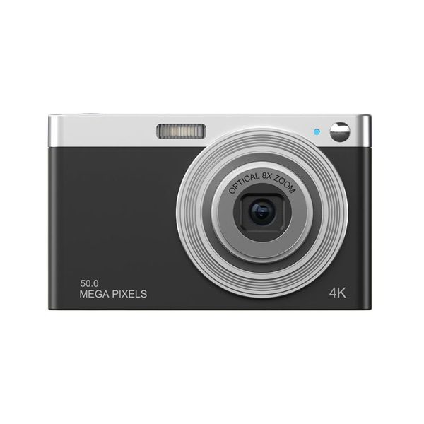 C13 2.88 inch 4K 8X Optical Zoom Telescopic Lens HD Digital Camera, Spec: Black