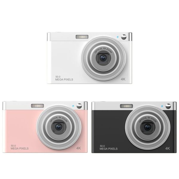 C13 2.88 inch 4K 8X Optical Zoom Telescopic Lens HD Digital Camera, Spec: Black - Image 2