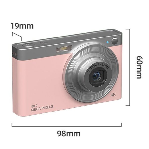 C13 2.88 inch 4K 8X Optical Zoom Telescopic Lens HD Digital Camera, Spec: Black - Image 3