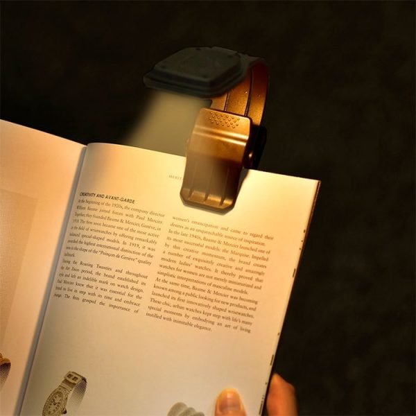 Portable Book Clip Light Four-Gear Adjustable Charging Eye Protection Lamp (Black) - Image 6
