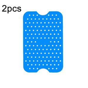 NINJA DZ201 DZ401 Air Fryers 2pcs Silicone Pad Rectangular Liner (Blue)