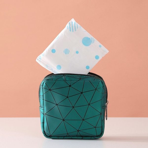 XH8214 Portable Sanitary Napkin Storage Bag Large Capacity Waterproof Coin Bag (Black) - Image 6