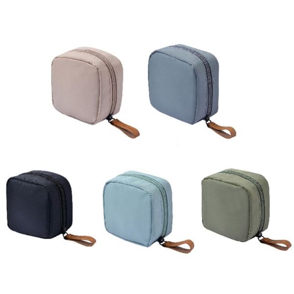 Multifunctional Waterproof Portable Sanitary Storage Bags Mini Cosmetic Bag (Grey) - Image 2