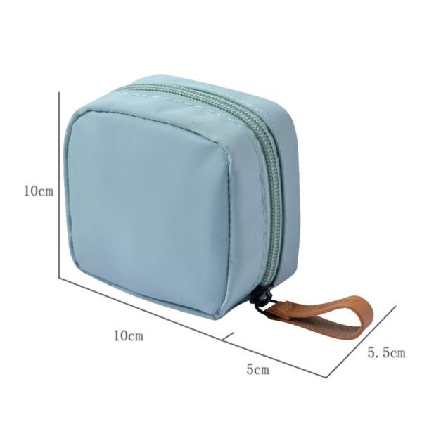Multifunctional Waterproof Portable Sanitary Storage Bags Mini Cosmetic Bag (Grey) - Image 3