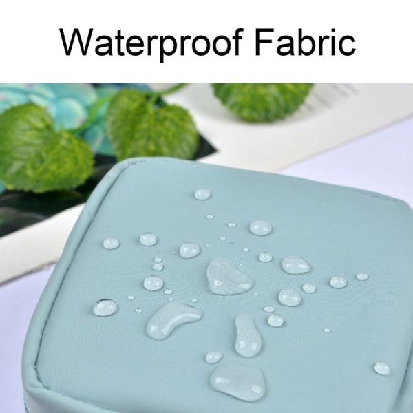 Multifunctional Waterproof Portable Sanitary Storage Bags Mini Cosmetic Bag (Grey) - Image 4