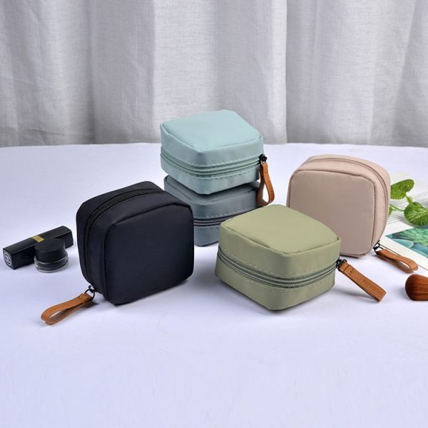 Multifunctional Waterproof Portable Sanitary Storage Bags Mini Cosmetic Bag (Grey) - Image 6