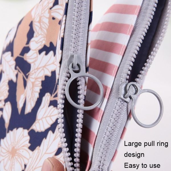 SN-031 2pcs Waterproof Zipper Sanitary Napkin Storage Bag Coin Card Bag (Flamingo) - Image 3