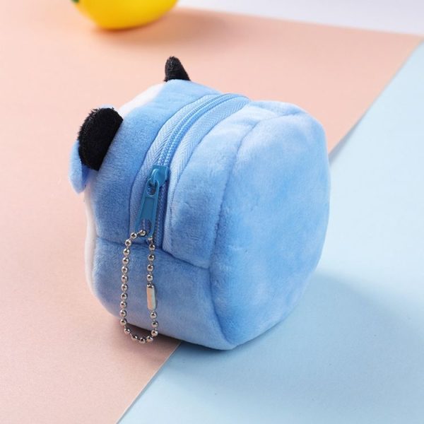 2pcs Children Cartoon Plush Three-dimensional Key Coin Purse (Chick) - Image 4