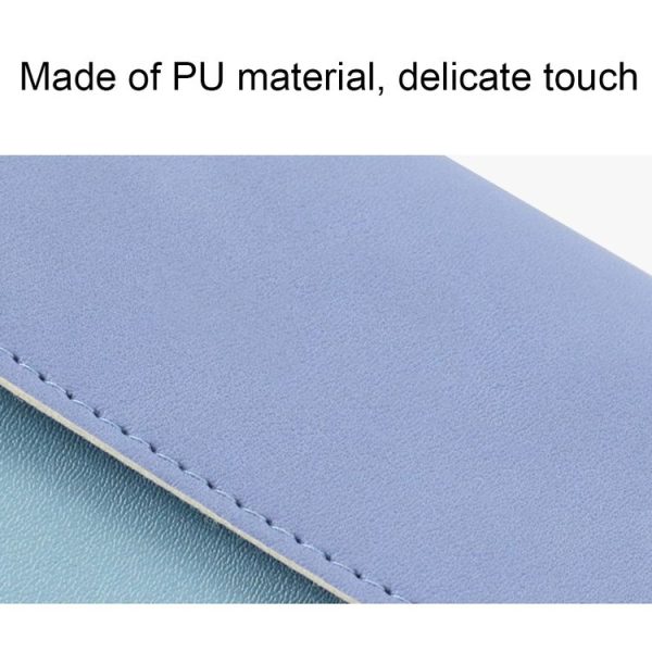 D9900 Simple Lipstick Bag PU Leather Sanitary Storage Bags (Blue) - Image 3
