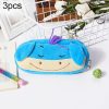 3pcs Children Cute Animal Plush Pencil Bag Stationery Storage Bag, Color: Donkey