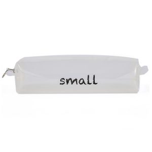 H6465-1 TPU Waterproof Student Transparent Pencil Bag (White)