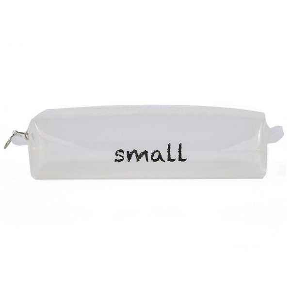H6465-1 TPU Waterproof Student Transparent Pencil Bag (White)