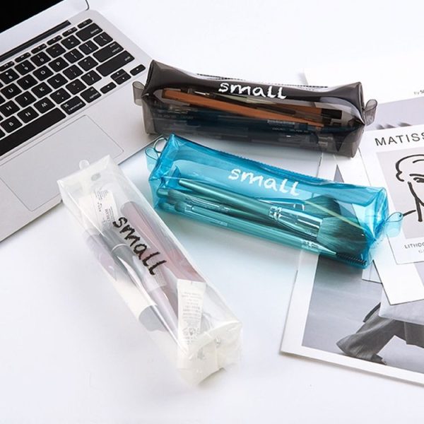 H6465-1 TPU Waterproof Student Transparent Pencil Bag (White) - Image 6