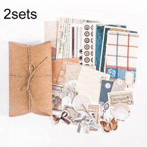 2sets 30 In 1 Vintage Collection Room Series Handbook Stickers Notes Packet (Textile Time)