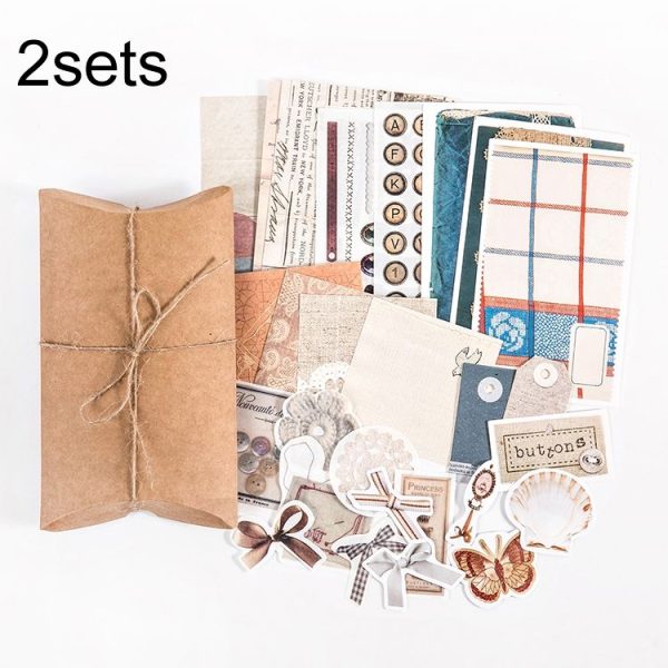 2sets 30 In 1 Vintage Collection Room Series Handbook Stickers Notes Packet (Textile Time)