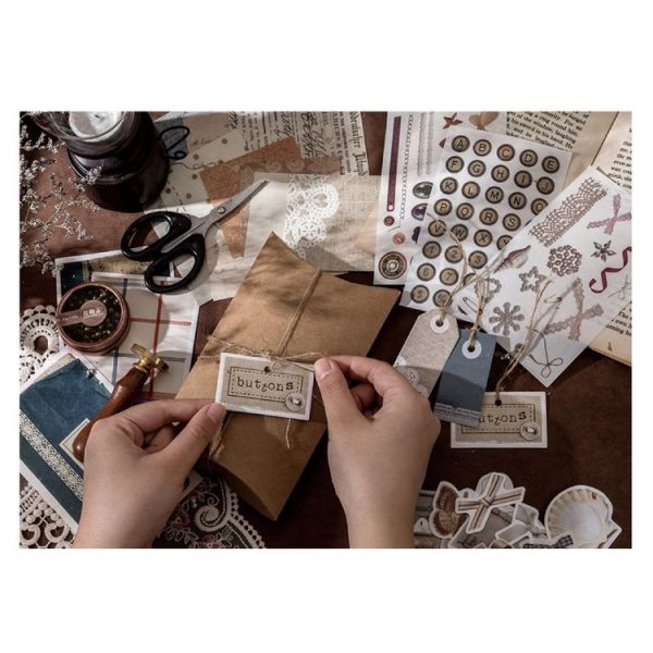 2sets 30 In 1 Vintage Collection Room Series Handbook Stickers Notes Packet (Textile Time) - Image 2
