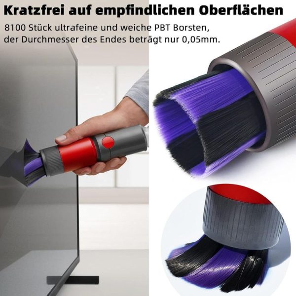 Dyson Vacuum Cleaner V7 V8 V10 V11 V15 Non-marking Soft Bristle Dusting Brush - Image 5