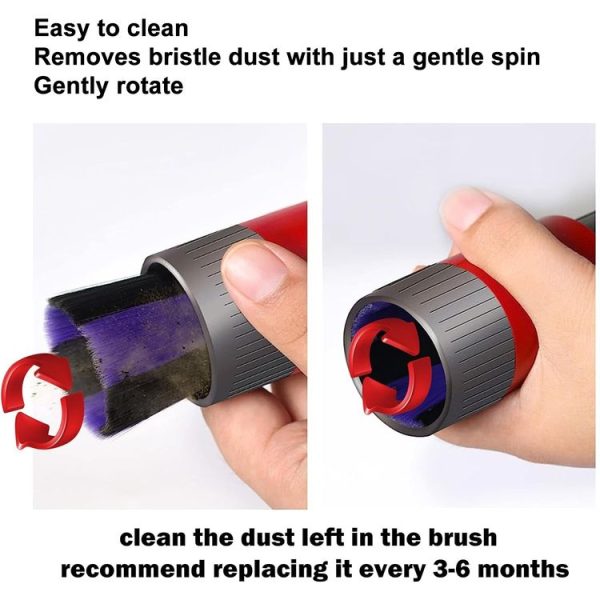 Dyson Vacuum Cleaner V7 V8 V10 V11 V15 Non-marking Soft Bristle Dusting Brush - Image 6