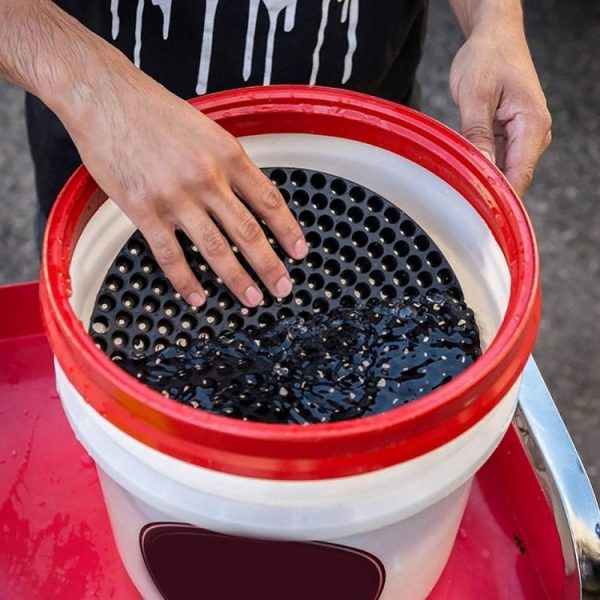 Car Wash Barrel Gravel Filter Isolation Net, Size: Small 23.5cm (Black) - Image 6